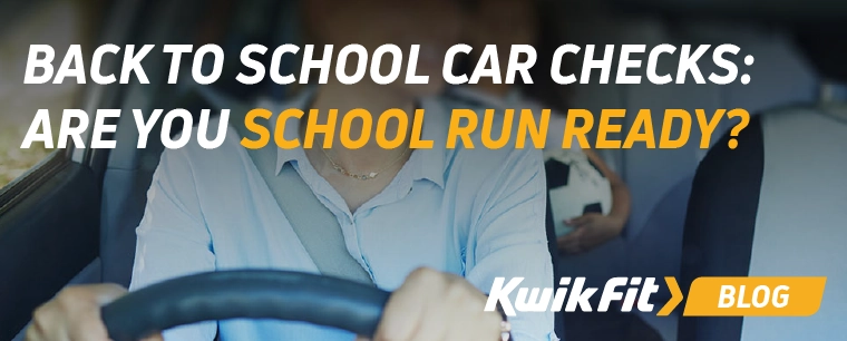 Driver with a child in the back of the car