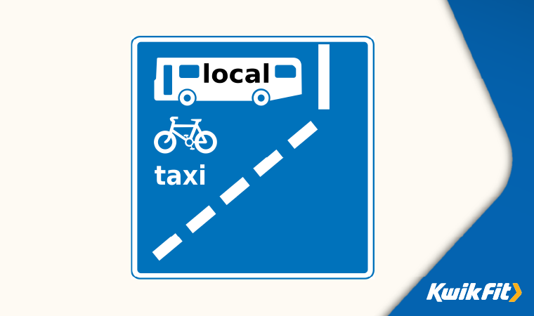 Bus or Taxi Lane Road Sign