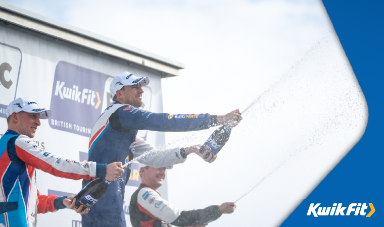 Cammish on the podium