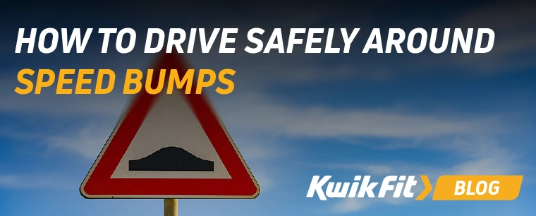 Speed bump road sign